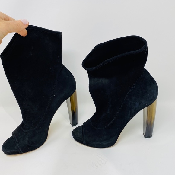 Jimmy Choo Shoes - JIMMY CHOO**Black Suede Booties*US 6**$1395